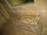 Atlanta shower granite custom shower seat